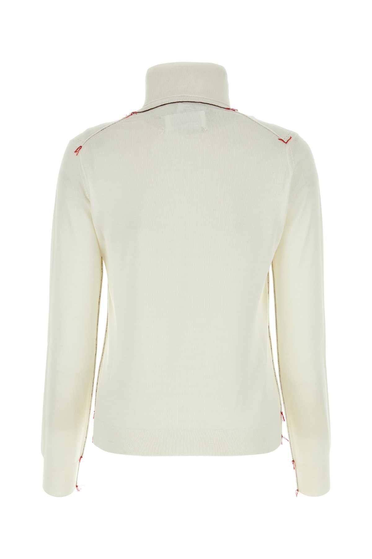 MAISON MARGIELA Ivory Wool Sweater for Women