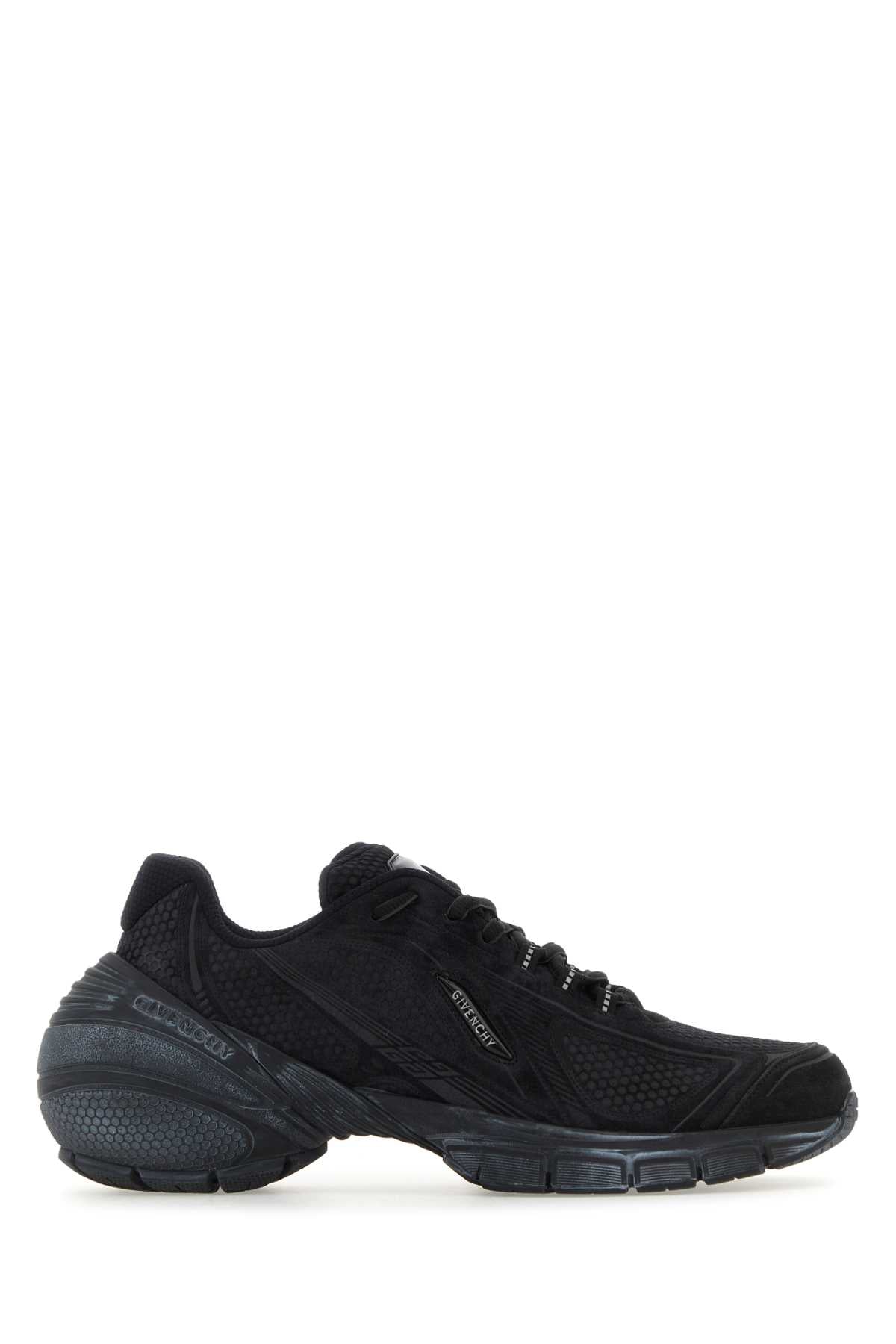 GIVENCHY Black Leather TK-MX Runner Sneakers for Men