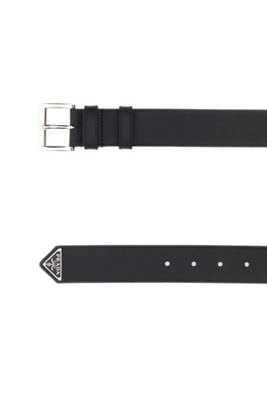 PRADA Classic Leather Belt - 3.5 cm Width