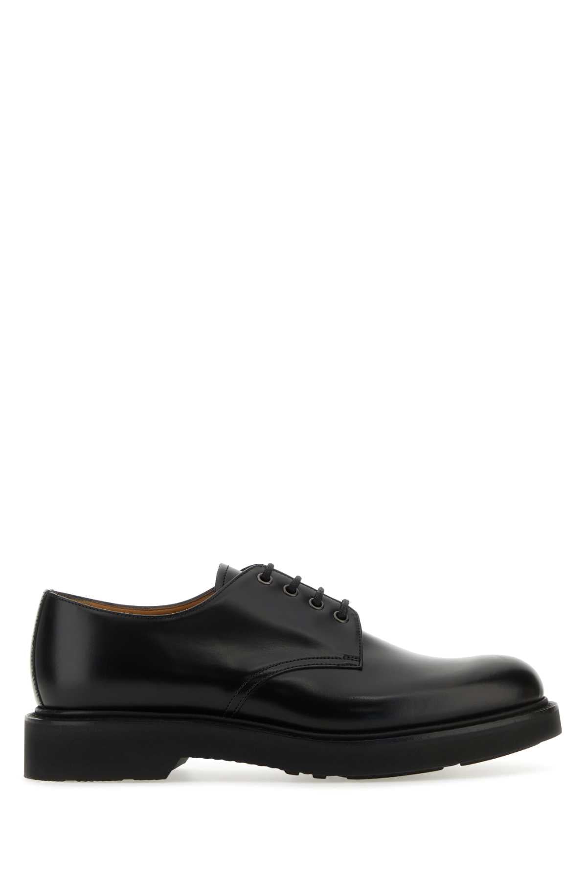 CHURCH'S Classic Black Leather Lace-Up Shoes for Men