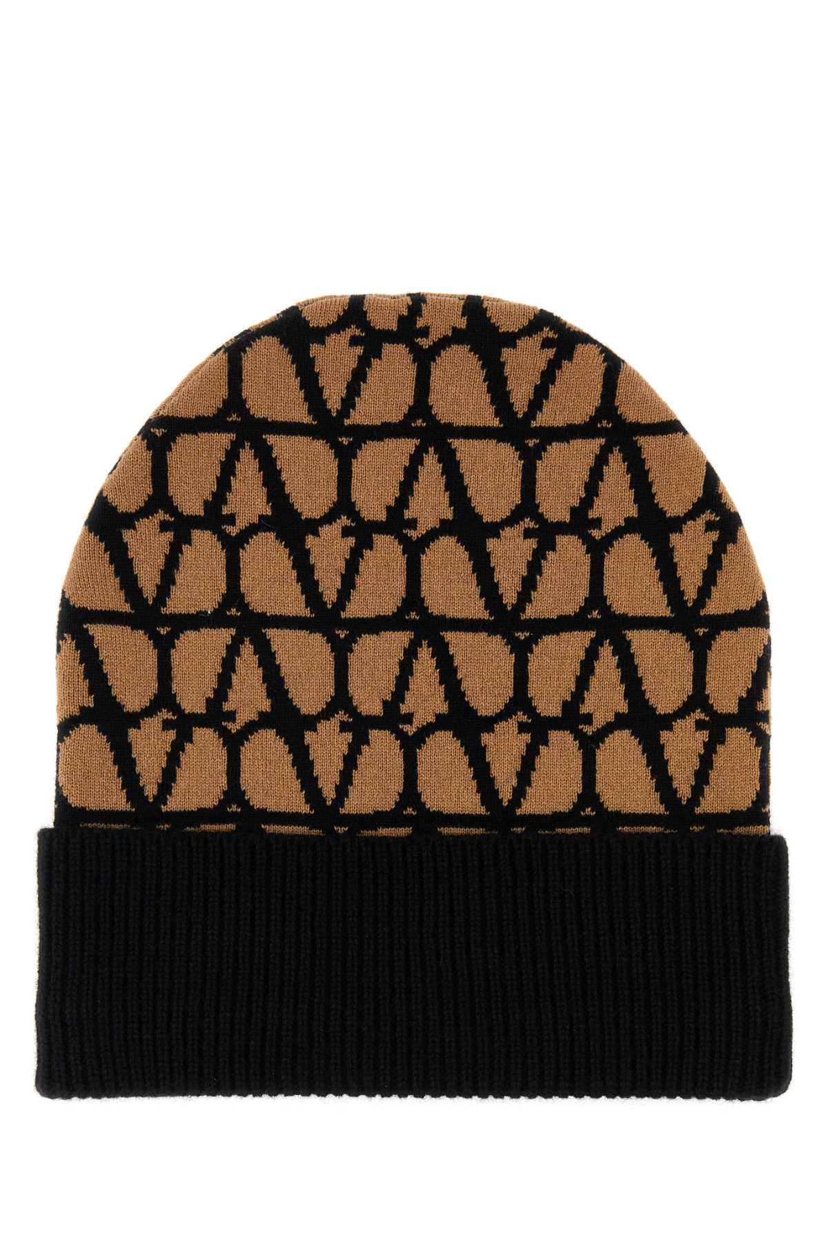 VALENTINO GARAVANI Printed Cashmere Beanie Hat for Women