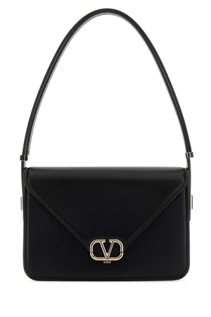 VALENTINO GARAVANI Mini Black Leather VLogo Shoulder Handbag