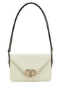 VALENTINO GARAVANI Mini Ivory Leather VLogo Crossbody Handbag