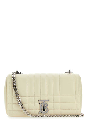 BURBERRY Mini Ivory Leather Crossbody Handbag