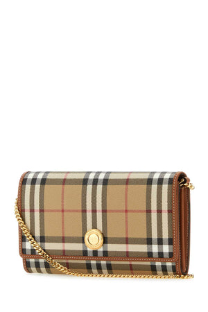 BURBERRY Checked Printed Canvas Wallet - 19.5 cm x 11 cm