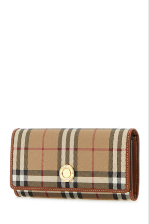 BURBERRY Continental Wallet in Iconic Check Pattern - 19.5 cm x 10 cm x 3 cm