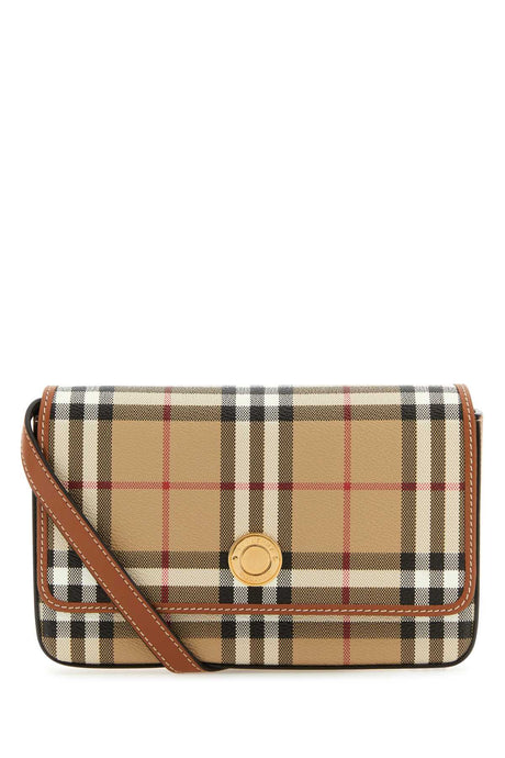 BURBERRY Mini Printed Canvas Crossbody Handbag