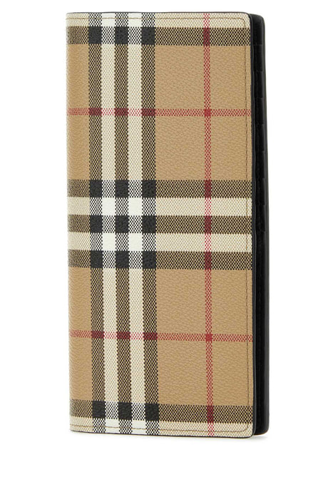 BURBERRY Printed Canvas Wallet - 10 cm x 19 cm