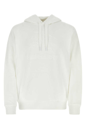 BURBERRY Classic White Cotton Sweatshirt for Men