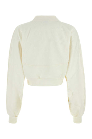 OFF WHITE Ivory Oversized Cotton Sweatshirt