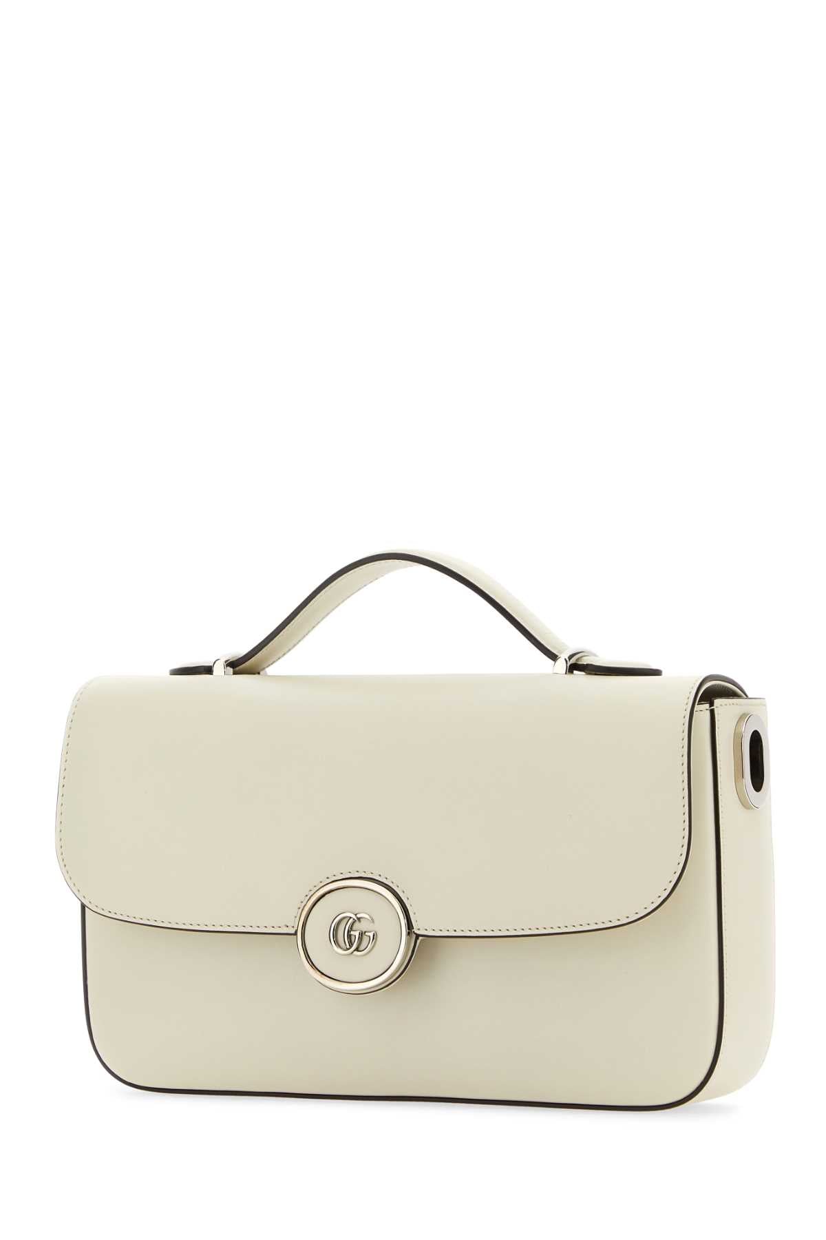 GUCCI Mini Ivory Leather Petite GG Handbag