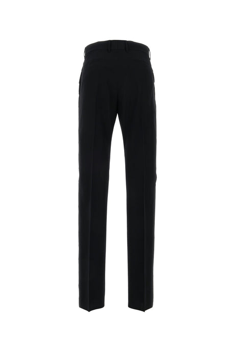 GIVENCHY Sophisticated Black Twill Trousers for Men