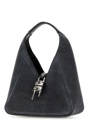 GIVENCHY Chic Black Denim Mini G-Hobo Handbag