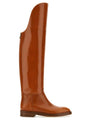 DURAZZI Classic Caramel Leather Equestrian Boots