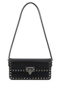 VALENTINO GARAVANI Mini Black Leather Rockstud Shoulder Handbag