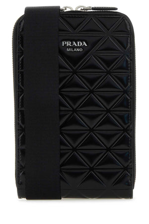 PRADA Mini Black Leather Phone Case