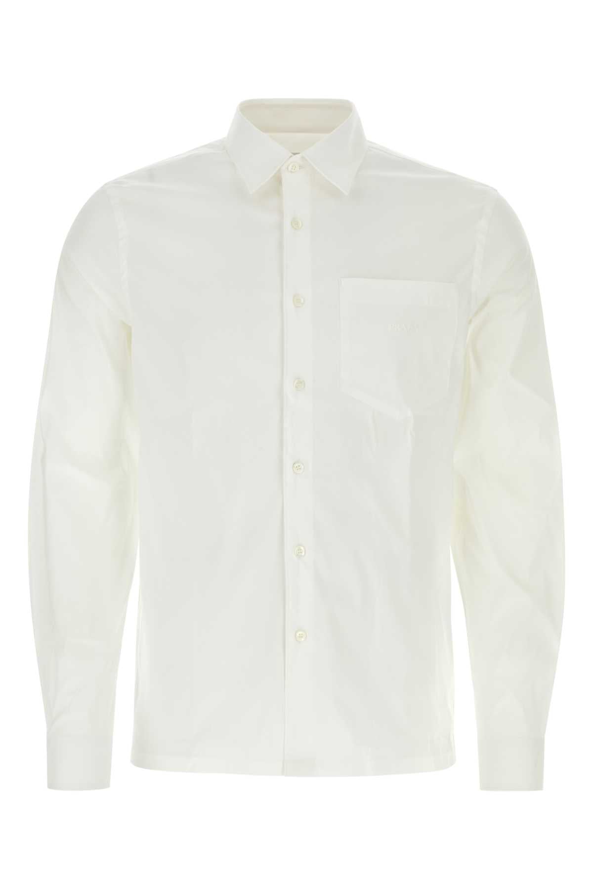 PRADA Classic Poplin Shirt for Men - 25S