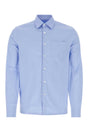 PRADA Light Blue Poplin Shirt for Men