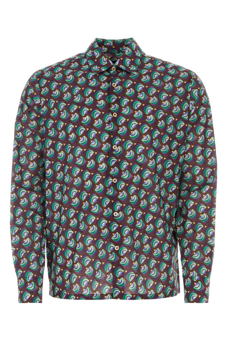 PRADA Men's Printed Cotton Shirt - Perfect for 2024