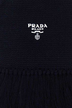 PRADA Men's Luxurious Cashmere Scarf - 170 cm x 18 cm