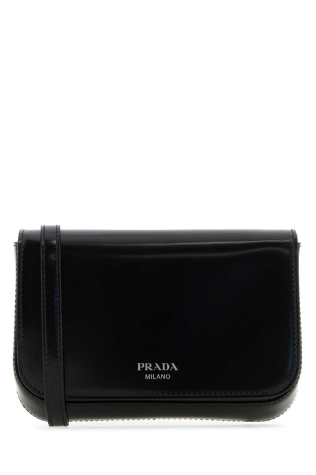 PRADA Mini Black Leather Crossbody Handbag