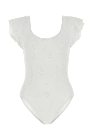 CHLOE White Stretch Nylon Blend Women's Swimsuit