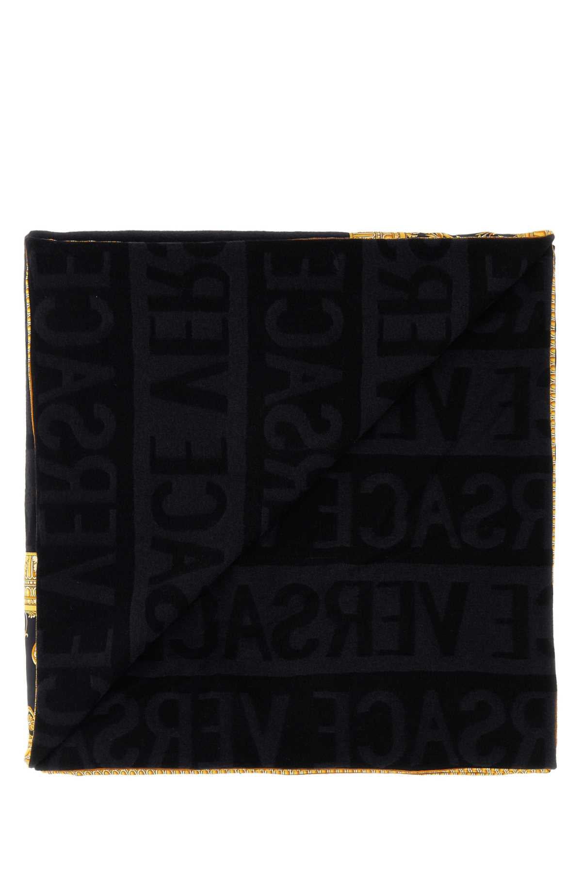 VERSACE Baroque Wool and Silk Blanket 180cm x 140cm