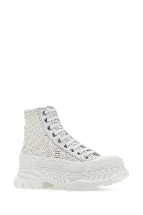 ALEXANDER MCQUEEN Raffia Tread Slick Sneakers for Women