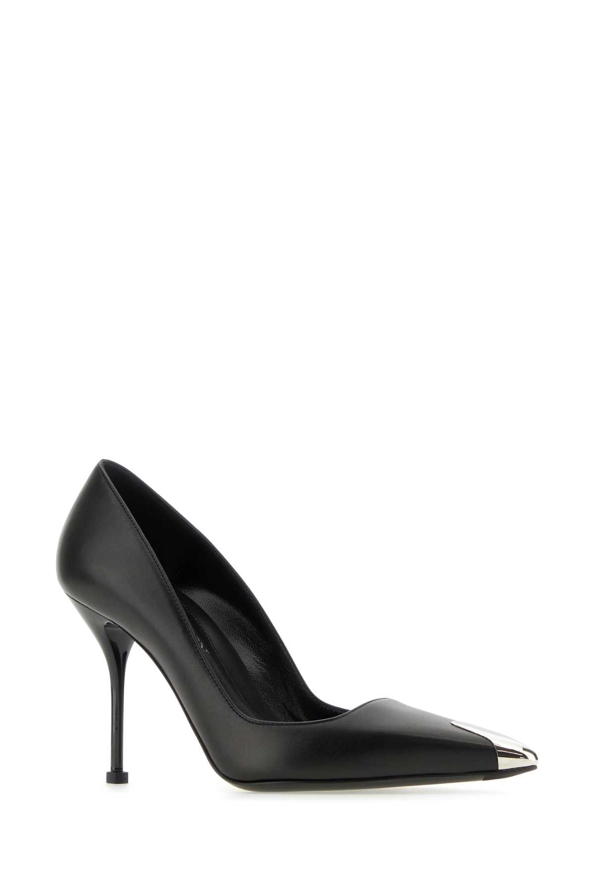 ALEXANDER MCQUEEN Punk Style Leather Pumps - 9 cm Heel