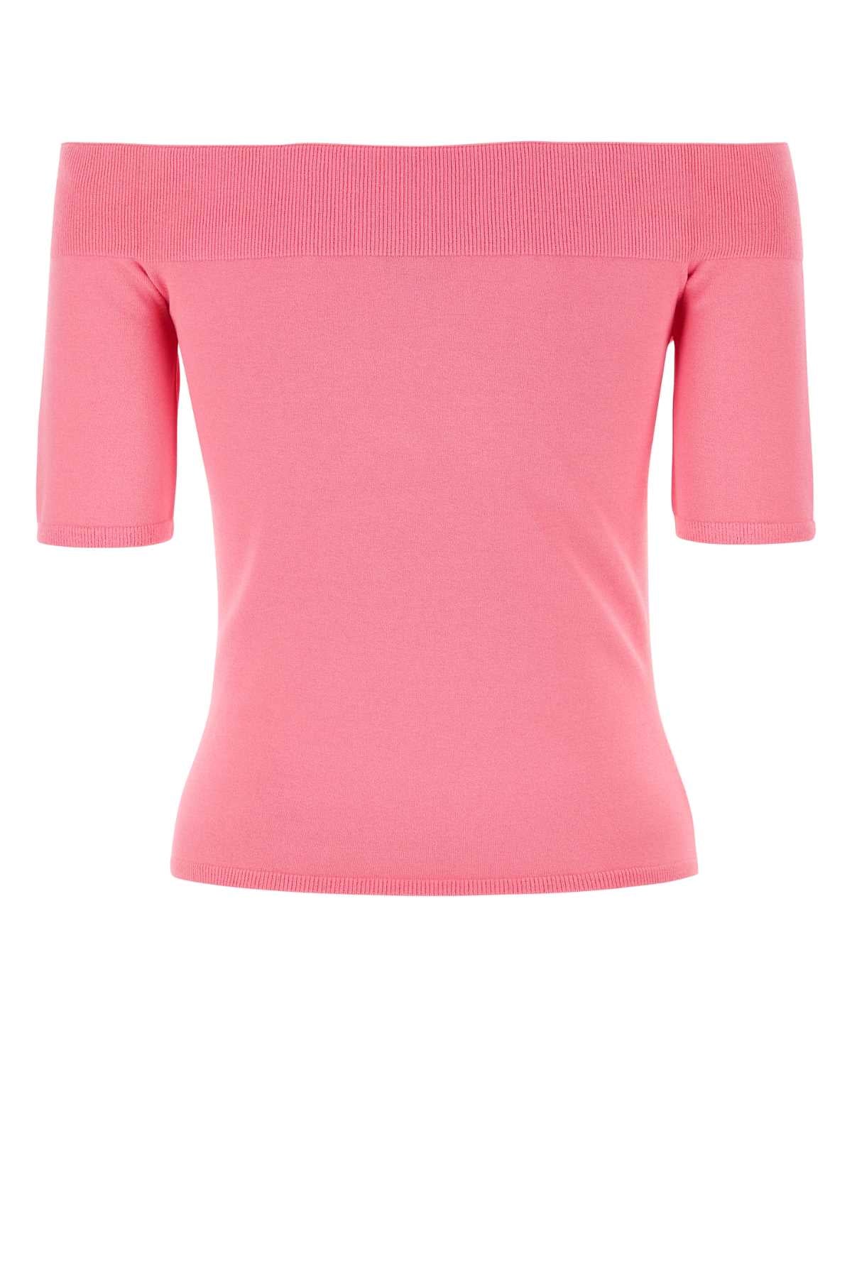 ALEXANDER MCQUEEN Chic Pink Viscose Blend Top