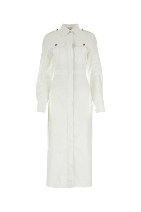 ALEXANDER MCQUEEN Elegant Poplin Shirt Dress for Women