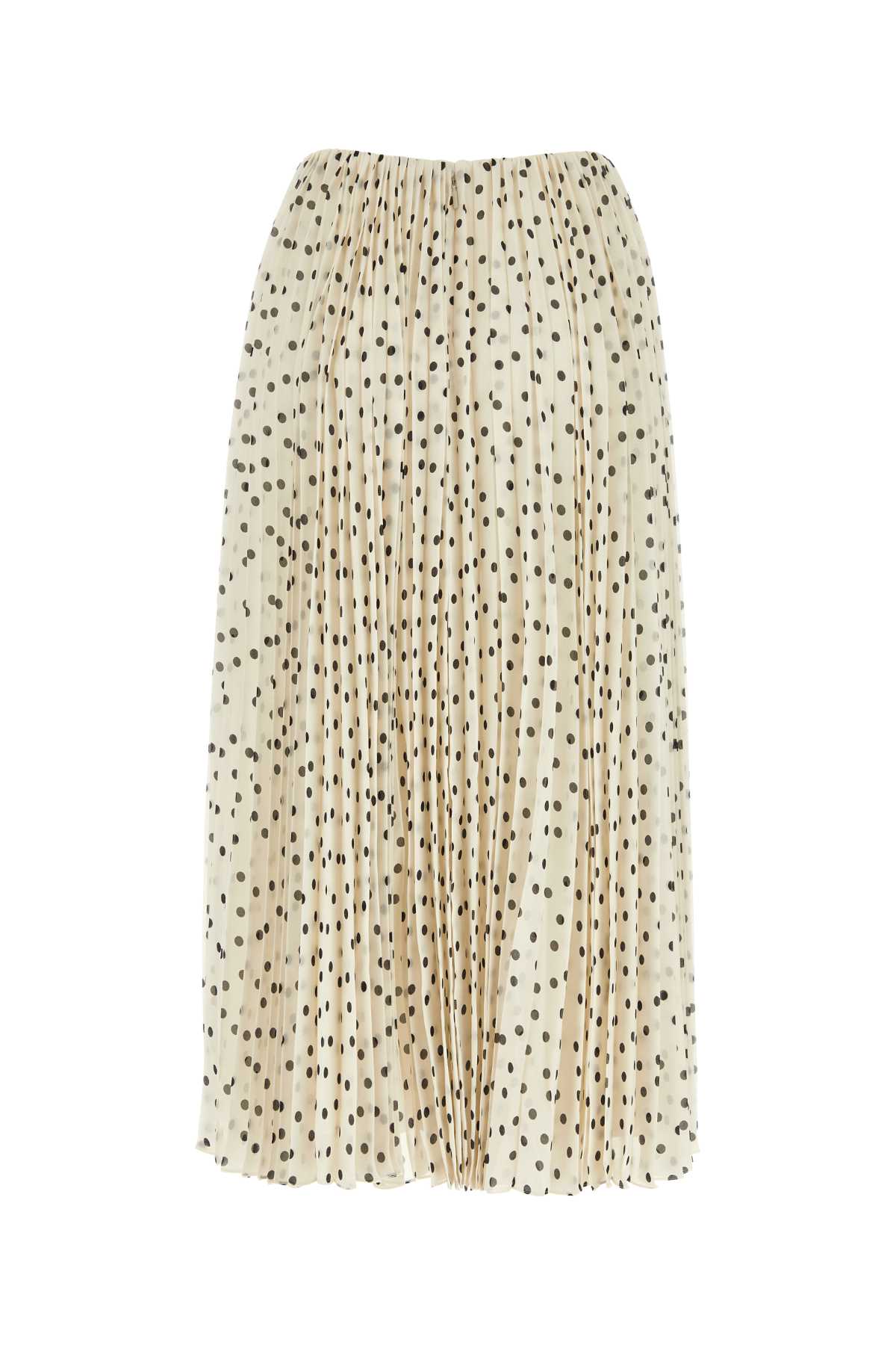 SAINT LAURENT Printed Georgette Mini Skirt