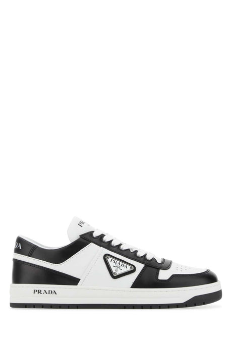 PRADA Two-tone Leather Downtown Sneakers