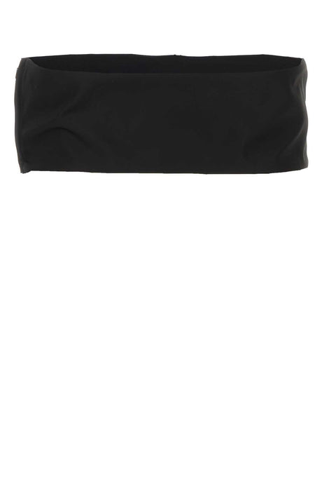 PRADA Sleek Black Re-Nylon Crop Top