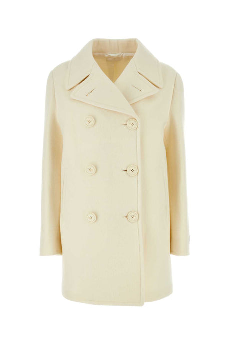 PRADA Ivory Wool Blend Jacket