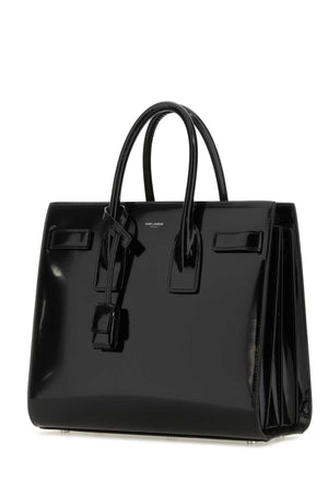 SAINT LAURENT Mini Black Leather Sac OF Jour Handbag