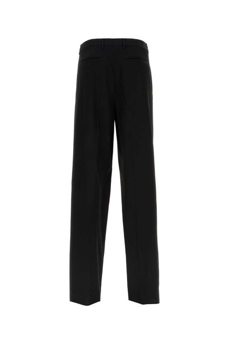 VERSACE Elegant Black Viscose Blend Pants for Men