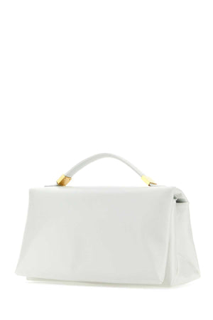 MARNI Mini White Leather Prisma Handbag