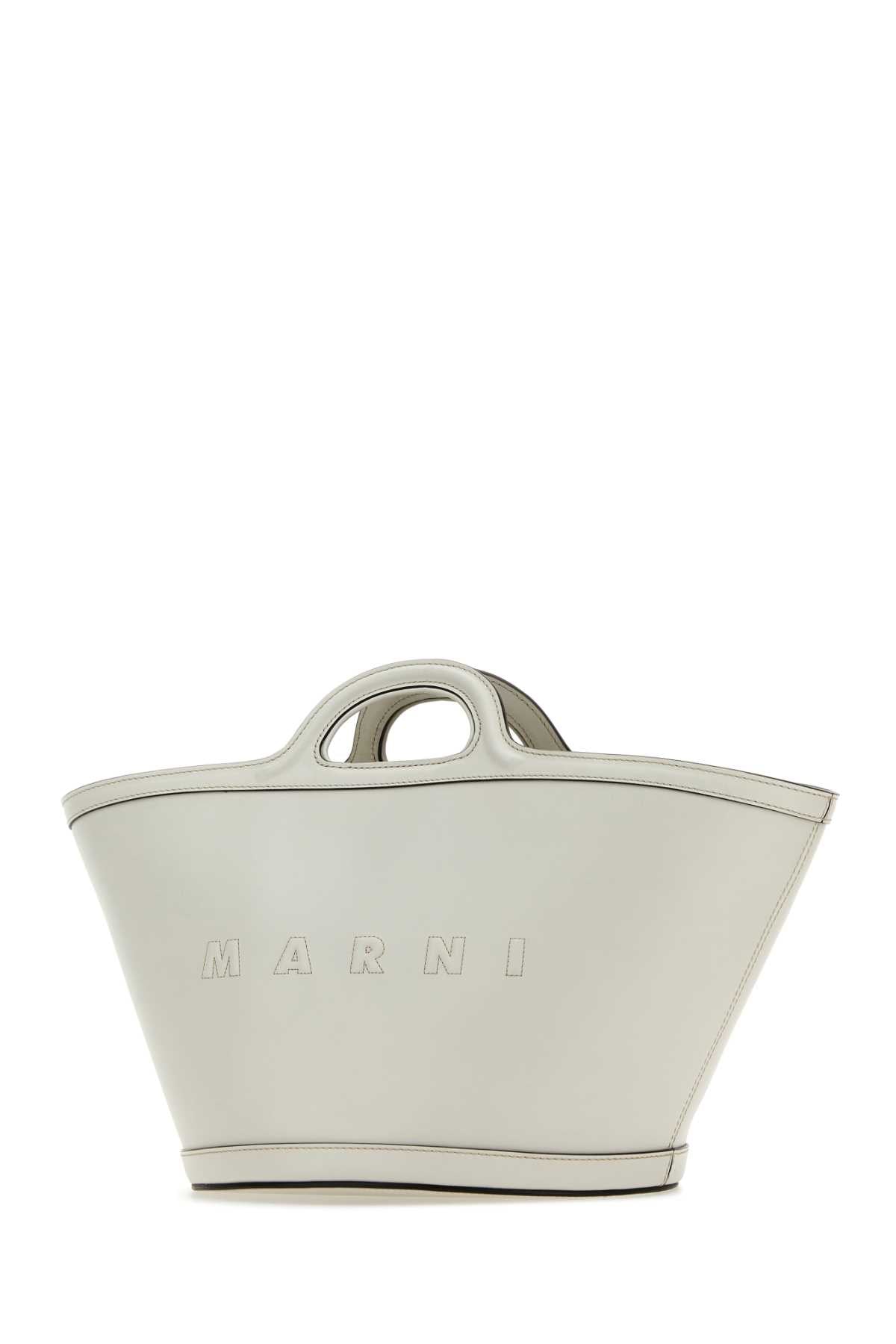 MARNI Mini Tropicalia Handbag - White Leather