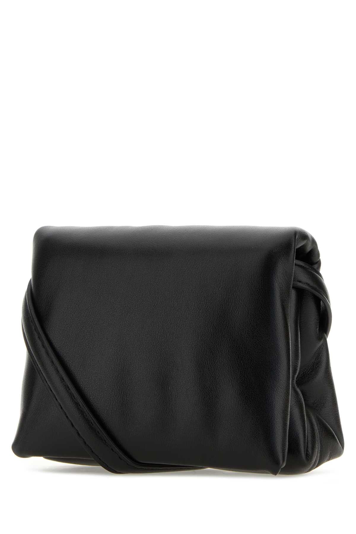 MARNI Stylish Black Leather Mini Clutch