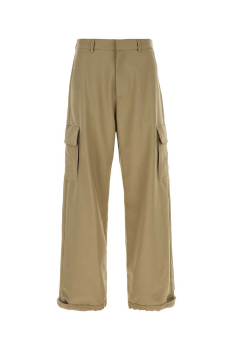 OFF WHITE Cappuccino Drill Cargo Pant