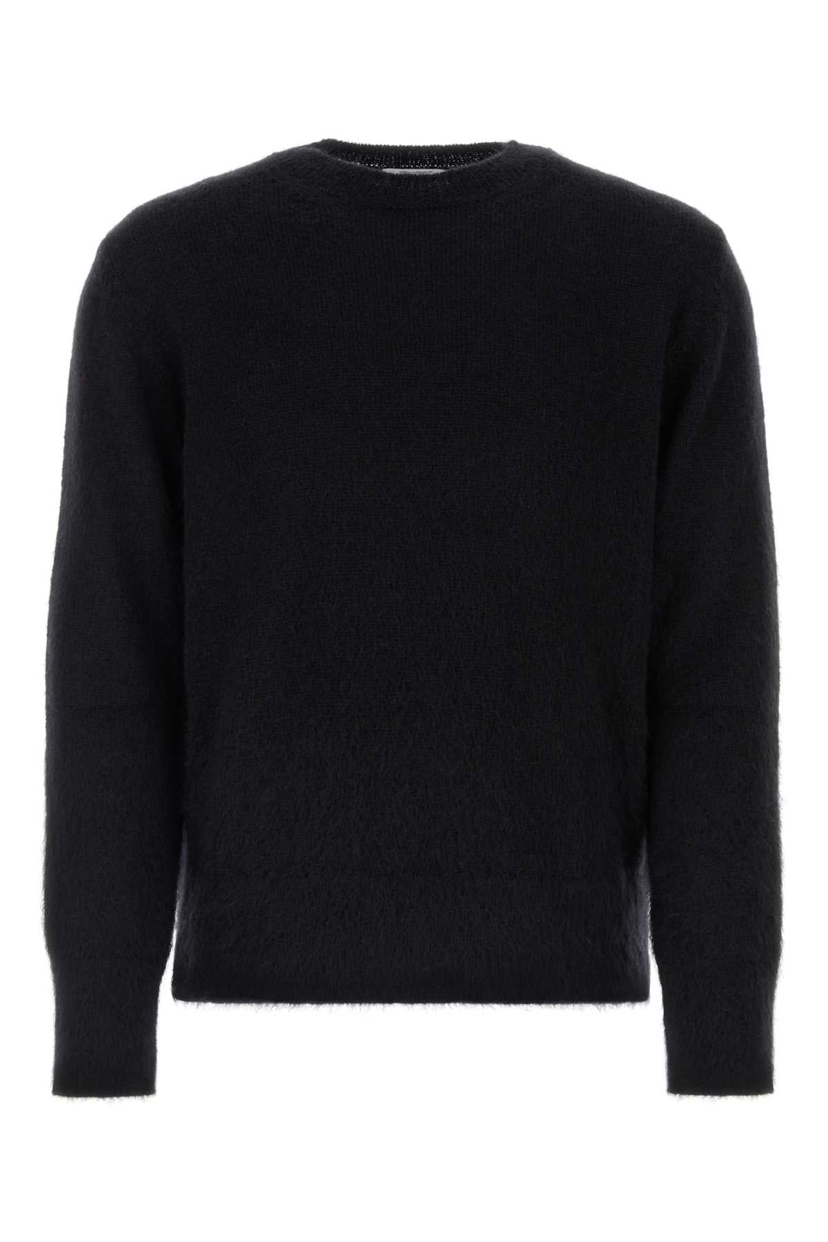 OFF WHITE Black Mohair Blend Sweater for Men