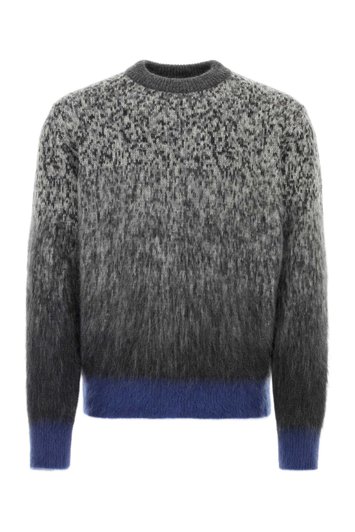 OFF WHITE Embroidered Mohair Blend Sweater for Men