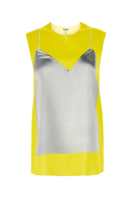 LOEWE Vibrant Satin Top with Fluo Yellow Finish