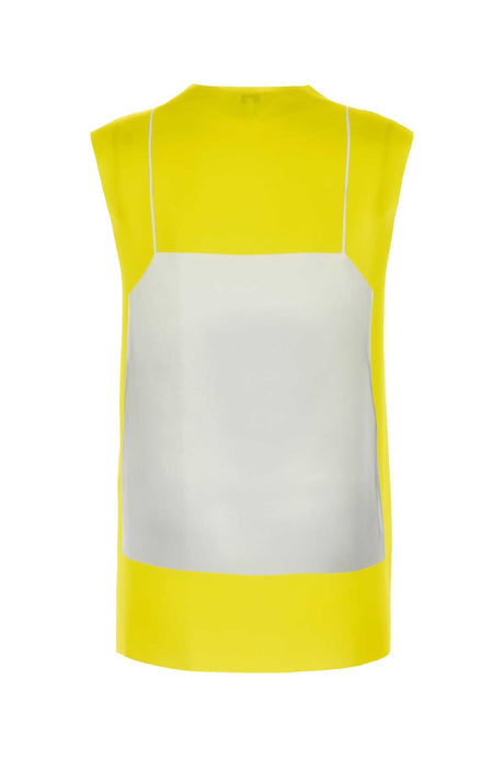 LOEWE Vibrant Satin Top with Fluo Yellow Finish