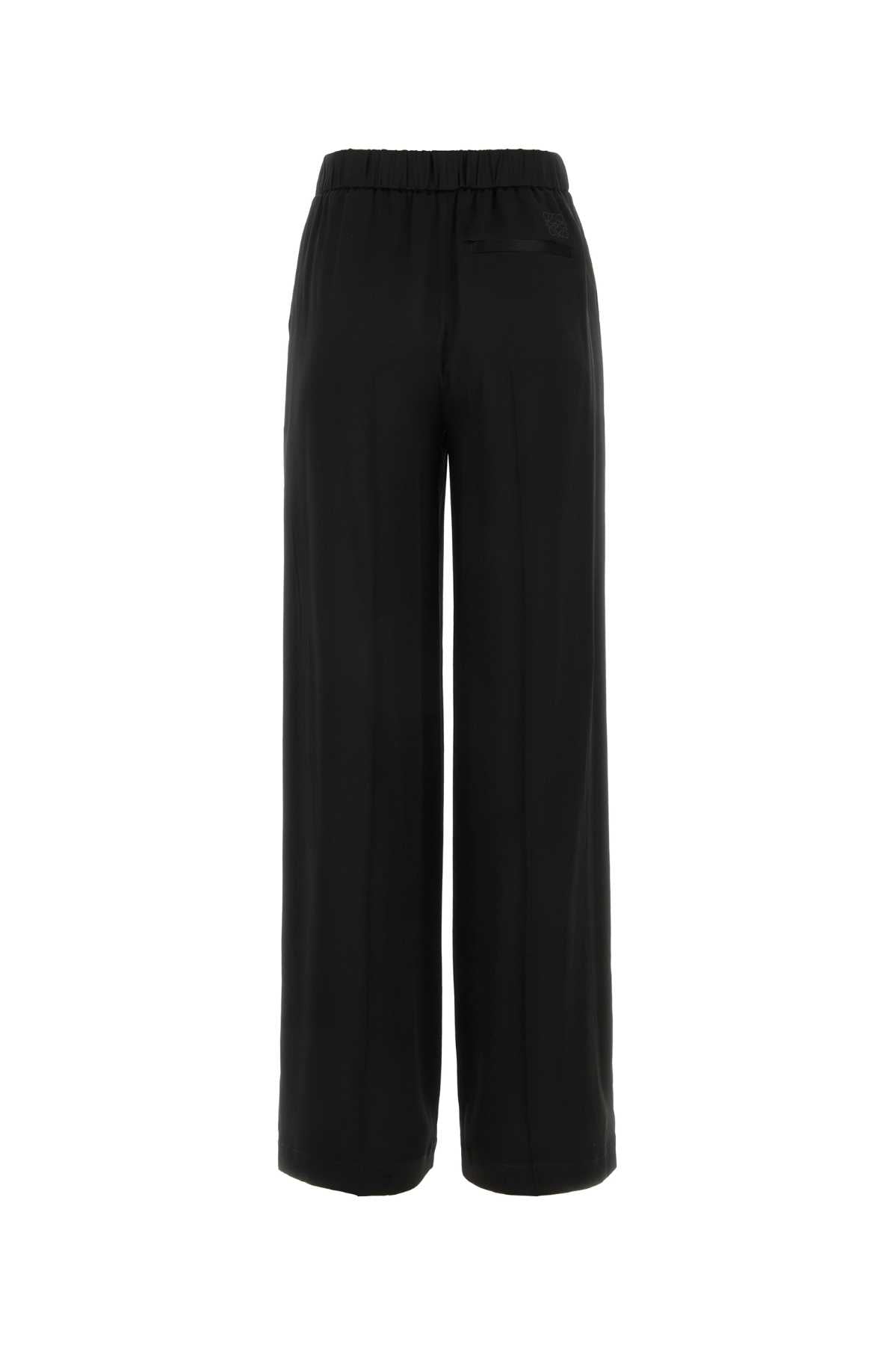 LOEWE Elegant Black Satin Pants for Women