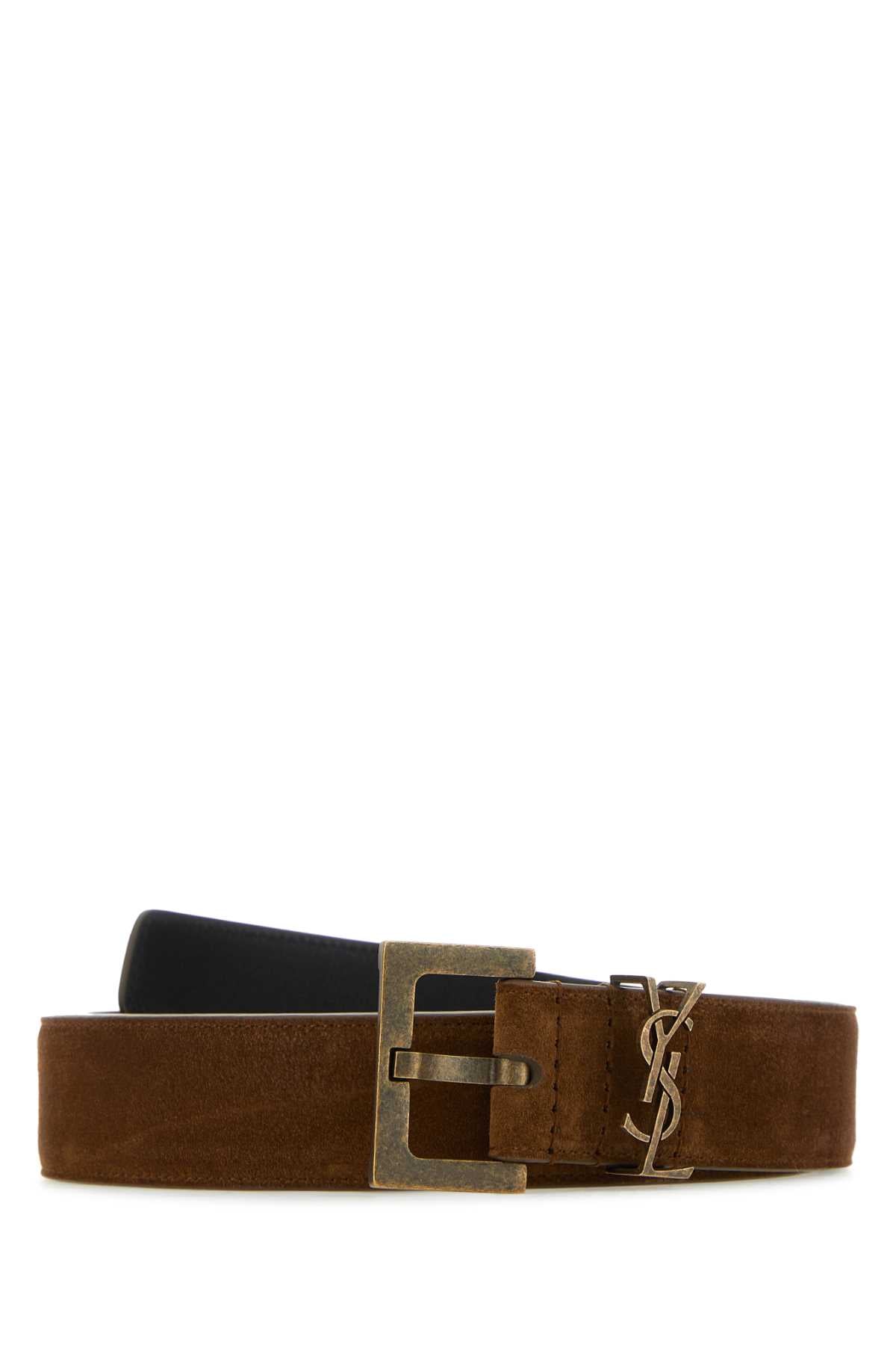 SAINT LAURENT Nubuck Casual Belt - 3cm Height