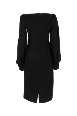 BOTTEGA VENETA Elegant Black Dress - Viscose, 23W Collection