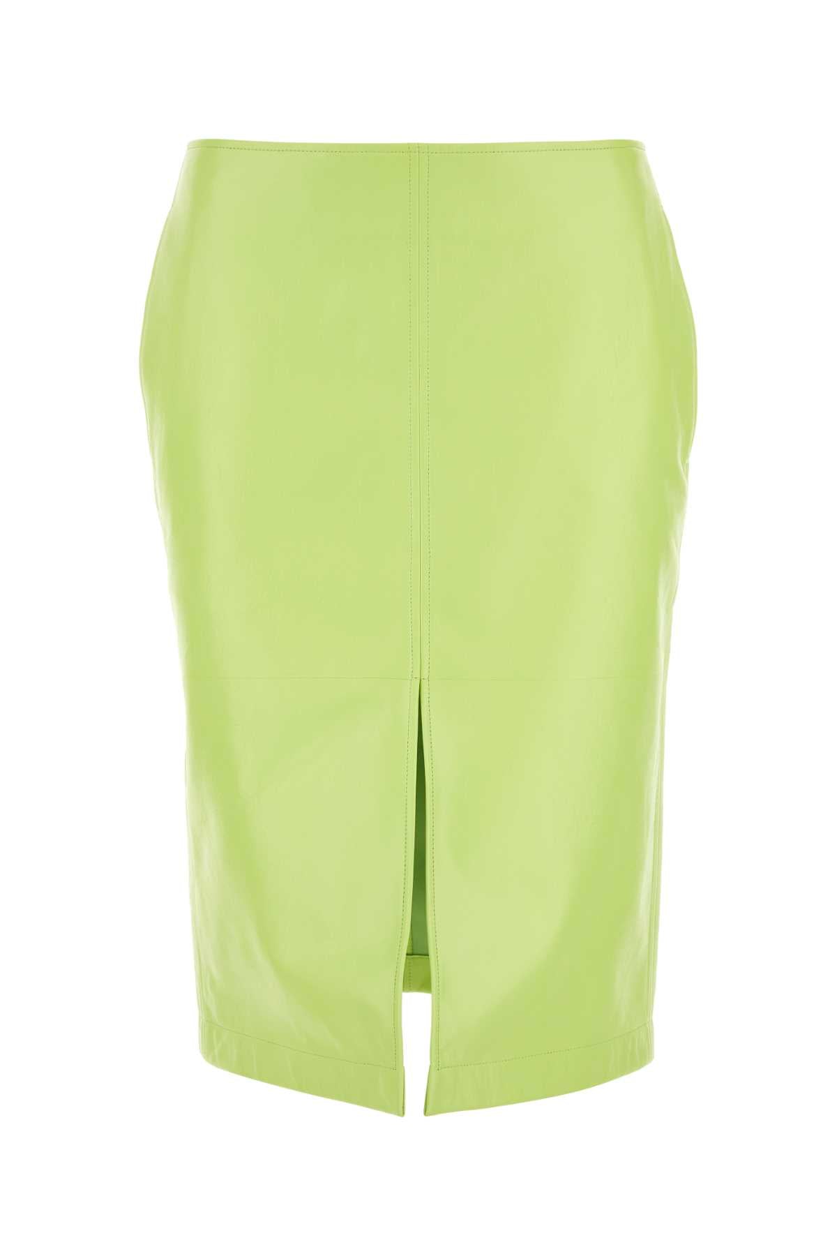 BOTTEGA VENETA Fluorescent Shearling Mini Skirt