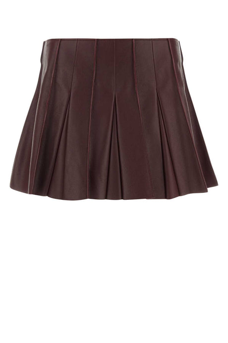 BOTTEGA VENETA Chic Leather Mini Skirt for Women